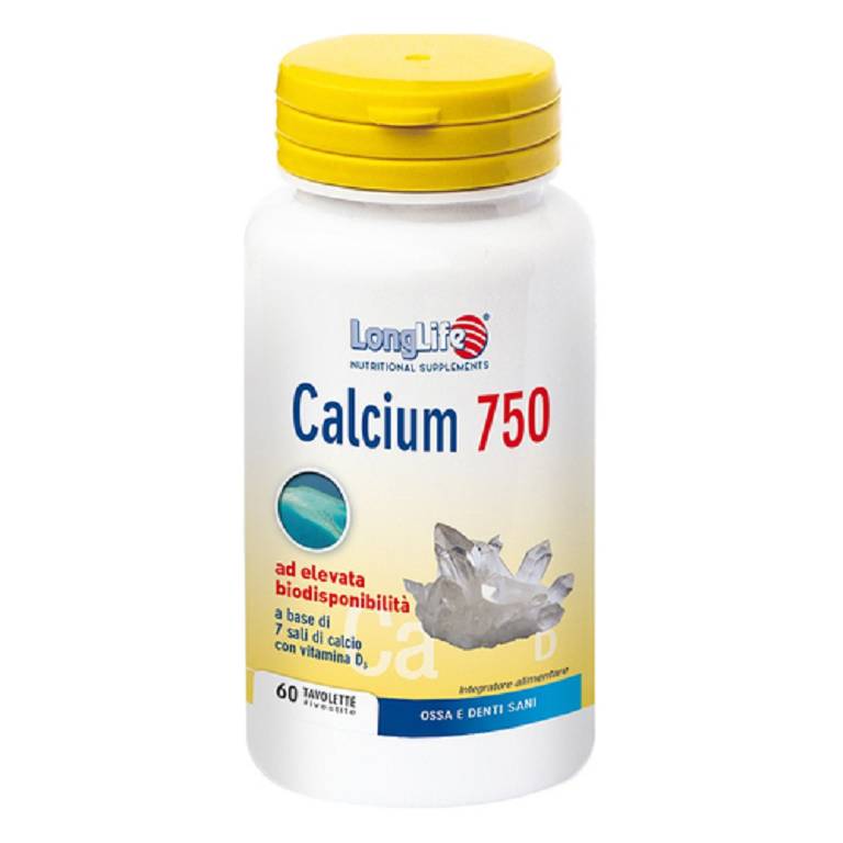 LONGLIFE CALCIUM 750MG 60TAV